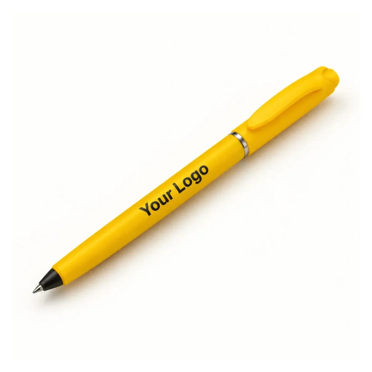 Yellow Plastic Ball Pen